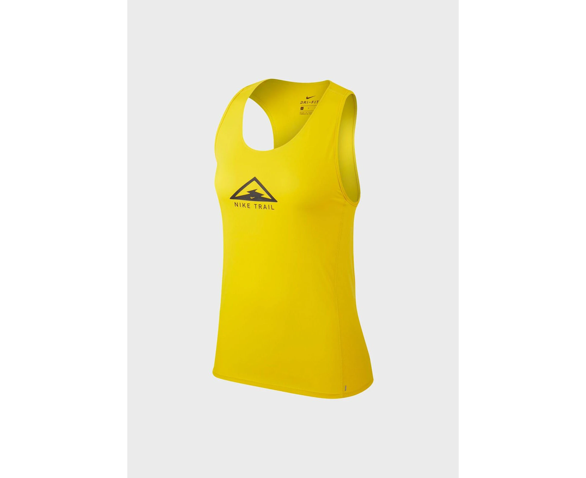 Nike Women's City Sleek Trail Gym Yoga Sports Running Singlet Tank Top - Yellow