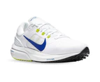 Nike Men's Air Zoom Vomero 15 - White Racer Running Gym Shoes - Blue Black