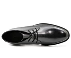 Massa Men's Hugo Desert Boot Shoes Leather Chukka Dress Formal - Black