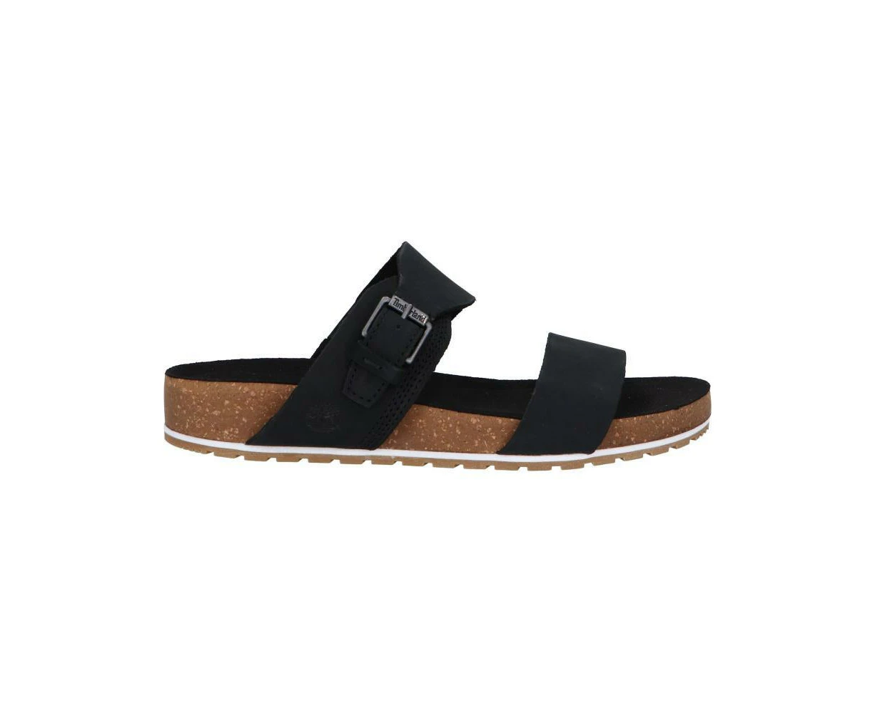 Timberland Womens Malibu Waves Slide Sandals Flip Flops - Black Nubuck