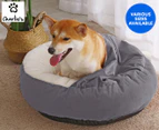 Charlie's Cushioned Snookie Pet Bed - Light Grey