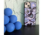 Cute Phone Cases Purple Love Heart Cute Aesthetic Phone Case Slim Soft Protective Phone Case Compatible