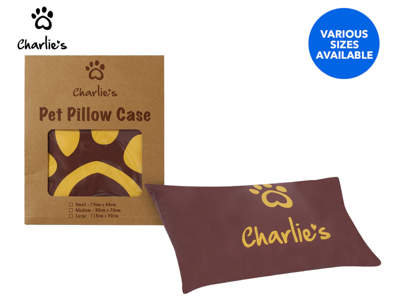 Charlie's Print Pet Pillowcase Cover - Terracotta