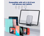 Desktop Phone/Tablet Stand, Portable Aluminum Smartphone Holder Multi-Angle Adjustable Foldable Tabletop Dock Stand For Ipad Pro, 4-12.9" Phone And Tablet