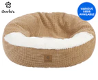 Charlie's Cushioned Snookie Pet Bed - Coffee