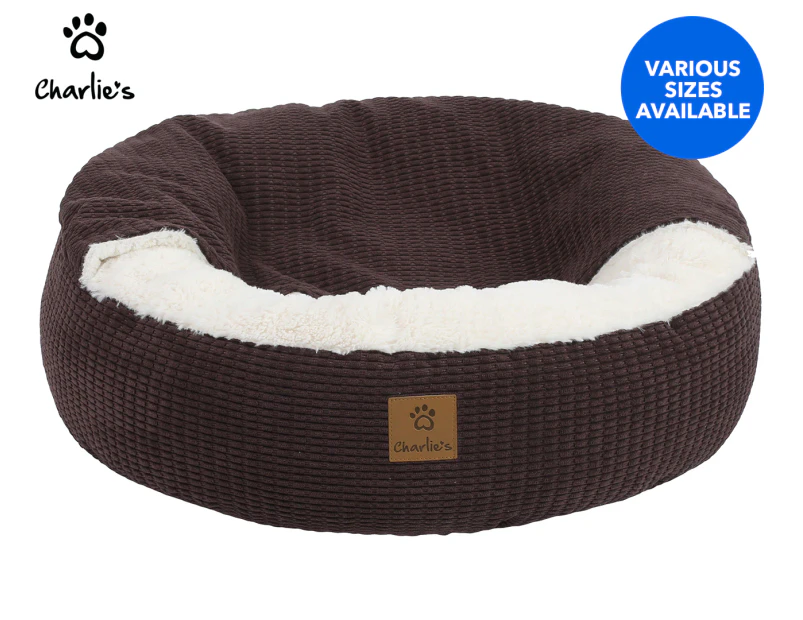 Charlie's Cushioned Snookie Pet Bed - Latte