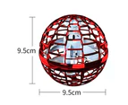 Pro Flying Ball Space Orb Magic Mini Drone UFO Boomerang ball Boy Girl Toy Gifts - Red
