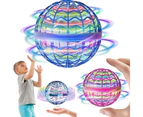 Pro Flying Ball Space Orb Magic Mini Drone UFO Boomerang ball Boy Girl Toy Gifts - Blue