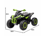 Kahuna GTS99 Kids Toy Electric Ride On Quad Bike Toy ATV 50W - Green