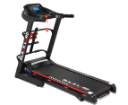 BLACK LORD Electric Treadmill Incline Run Machine Foldable LM300 420MM BELT 24KM/H SPEED