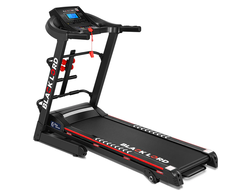 BLACK LORD Treadmill Electric Home Gym Exercise Run Machine Incline Fitness