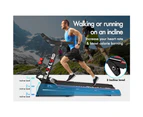 BLACK LORD Electric Treadmill Incline Run Machine Foldable LM300 420MM BELT 24KM/H SPEED