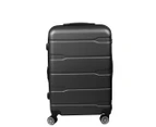 Slimbridge 20" Expandable Luggage Carry On Travel Suitcase Case Hard TSA Black