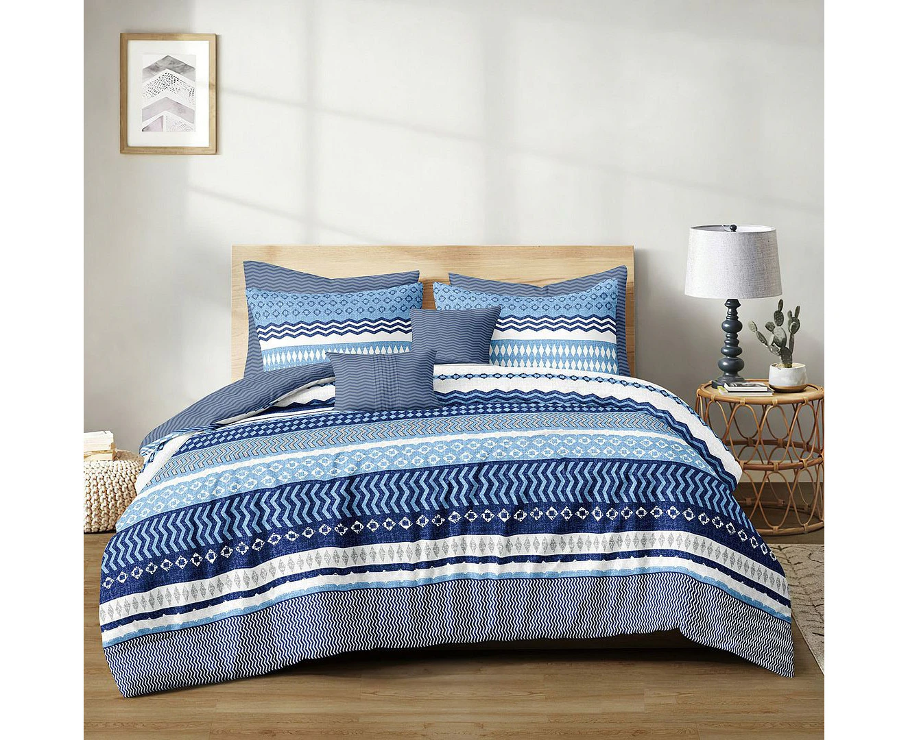 Olsen Quilt/Doona/Duvet Cover Set (Queen/King/Super King Size Bed) M464