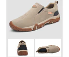 Dadawen Mens Casual Loafers Slip-on Walking Shoes-Khaki