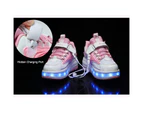 Dadawen Ultralight Sneaker Roller Skate Shoes with Quad Roller for Children-Pink