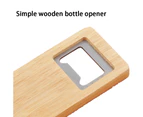 Creative starter Beer starter square opener Simple wooden bottle opener