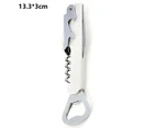 18-in-1 Snowflake Multi-tool, Stainless Compact Portable Outdoor Tool Keychain Bottle Opener White