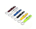 18-in-1 Snowflake Multi-tool, Stainless Compact Portable Outdoor Tool Keychain Bottle Opener colorful