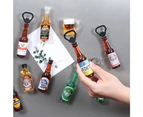 Creative Wall Opener Retro Bottle Opener Cast Iron Wall Hanging Can Opener Beer Bottle Opener silver