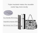 Reusable Insulated Thermal Lunch Bag Cute Lunch Box for Teens Boys Girls Adult Women Work School Outdoor Travel Picnic Beach BBQ party