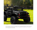 Mazam Kids Ride On Car 12V Electric Jeep Remote Vehicle Toy Cars Gift LED light Black