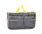 Large Capacity Women Zipper Mesh Cosmetic Bag Organiser Storage Travel Handbag-Green