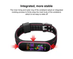 Centaurus Watch Band Honeycomb Pattern Soft Silicone Watch Bracelet Strap Wristband Replacement for Xiaomi Mi Band 5 6-Red