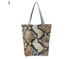 Bestjia Shoulder Bag Leopard Zebra-stripe Print Vintage Style Washable Sling Bag for Work - 3