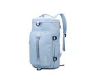 Gym Bag Waterproof Large Capacity Zipper Closure Adjustable Shoulder Strap Handle with Shoes Compartment Wet Pocket Duffle Bag Backpack S Sky Blue