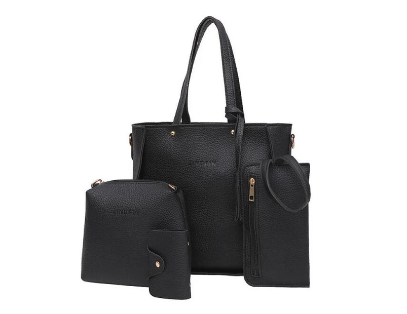 Women Handbag Set Shoulder Bag Set 4 Piece Handbag Women Shoulder Bag Handbags Tote Bag Set, Large Capacity