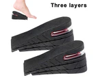 1 Pair Height Increase Insole Air Cushion Heel Insert Lift Shoes Insole For Men And Women Half Shoe Pad - Half Padded Three Layers