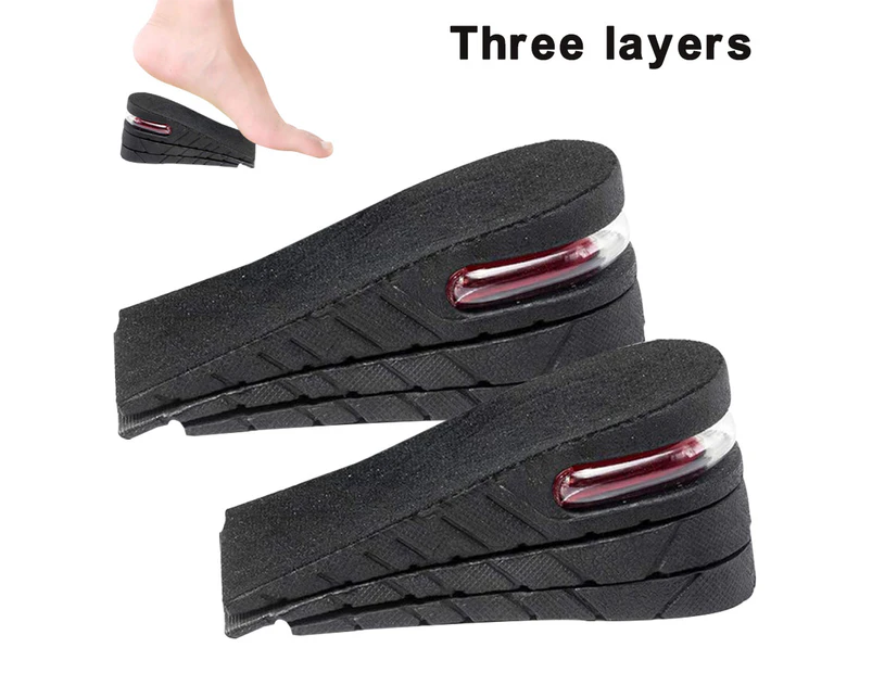 1 Pair Height Increase Insole Air Cushion Heel Insert Lift Shoes Insole For Men And Women Half Shoe Pad - Half Padded Three Layers