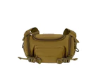 1000D Waterproof Oxford Men's Belt Fanny Pack Shoulder Messenger Bag Tactical Chest Bags - Khaki