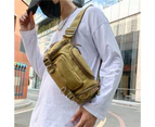 1000D Waterproof Oxford Men's Belt Fanny Pack Shoulder Messenger Bag Tactical Chest Bags - Desert Camo