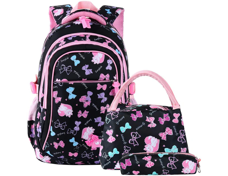 Kids Backpack, School Bag Girls School Backpack School Bag Backpack Children Daypack 3 Parts Set