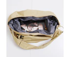 Bestjia Women\'s Fashion Letter Print Canvas Crossbody Shoulder Bag Handbag Shopping Bag - Black