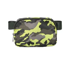 Fanny Pack Waterproof Large Capacity Compartment Adjustable Strap Smooth Zipper Storage Camouflage Leopard Print Chest Bag Crossbody Pouch - Camouflage