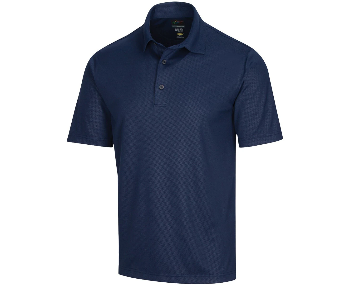 Greg Norman Mens Protek Polo Shirt Top Golf ML75 Microlux - Navy