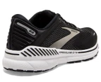 Brooks Men's Adrenaline GTS 22 Wide Fit Running Shoes - Black/White/Silver