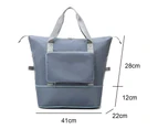 Womens travel bags, weekender carry on for women, sports Gym Bag, workout duffel bag-blue