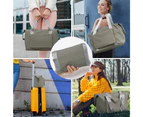 Womens travel bags, weekender carry on for women, sports Gym Bag, workout duffel bag-grey