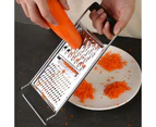 Kitchen Professional Cheese Grater Stainless Steel - Durable Rust-Proof Metal Lemon Zester Grater With Handle-style 2