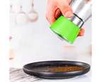 Stainless Steel Salt & Pepper Grinders Refillable Set - Salt / Spice Shakers with Adjustable Coarse Mills - Easy Clean-1pcs green+1pcs yellow