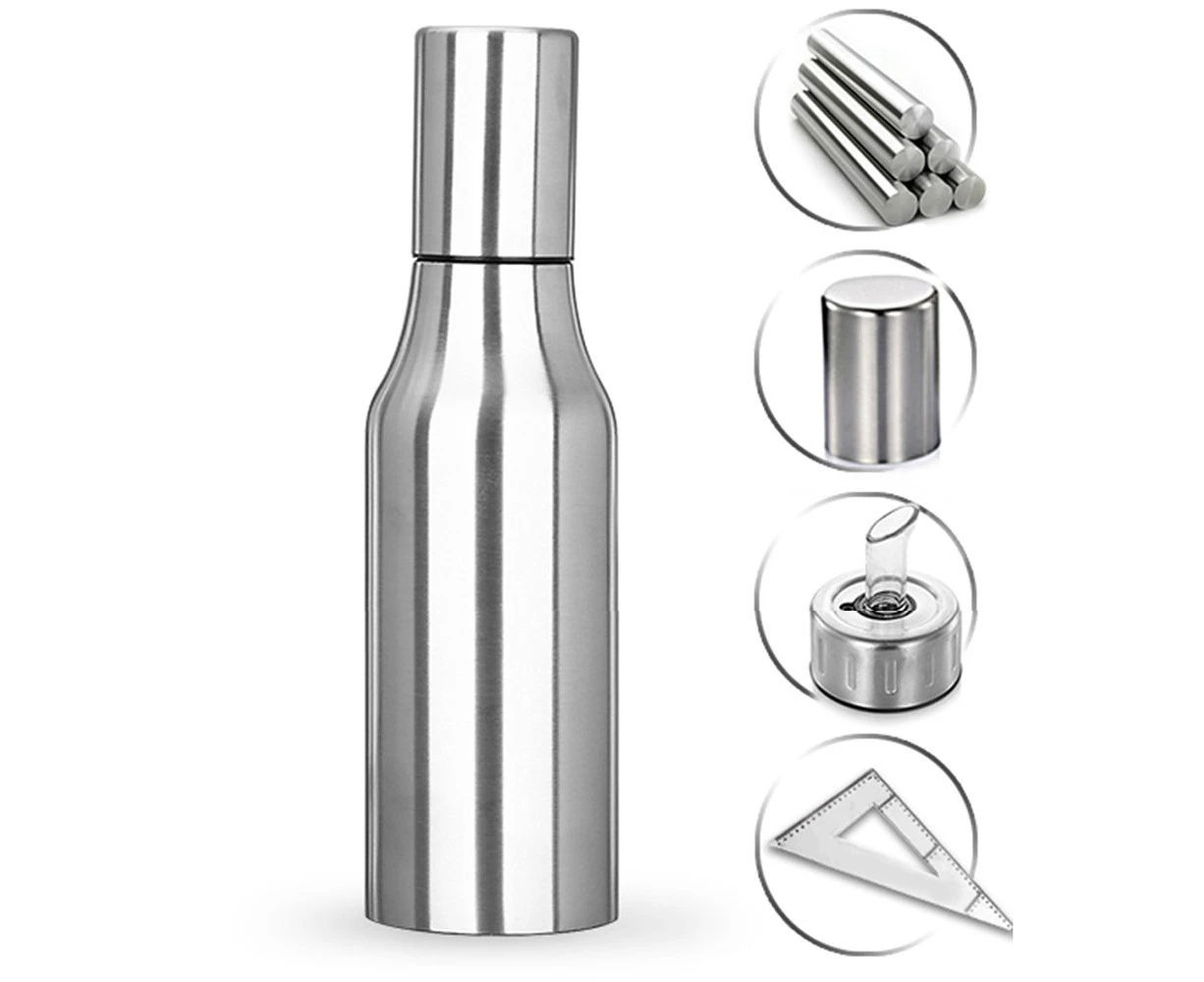 Stainless Steel Vinegar Oil Olive Dispenser Bottle Pot Leakproof 750ml