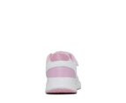 Clarks Boys/Girls Horizon 2.0 School Shoes - White/Pink