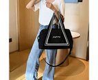 Bestjia Waterproof Luggage Bag Large Capacity Folding Dry Wet Separation Fitness Bag Household Supplies - S Black