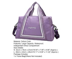 Bestjia Waterproof Luggage Bag Large Capacity Folding Dry Wet Separation Fitness Bag Household Supplies - S Purple