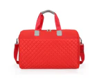 Foldable Shoulder Travel Bag Luggage Tote Bags For Women Large Capacity Organizer Ladies Weekender Gym Men Messenger Handbags - Gray