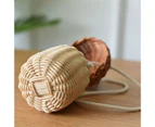 Straw Bag Mini Easy to Carry Contracted Design Creative Grass Bag for Women